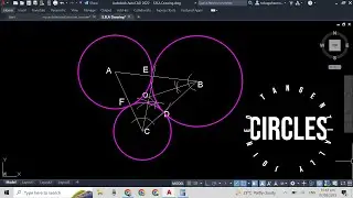 The Fastest Way to Draw 3 Circles That Touch Each Other, Given Their Centers | #Autocad