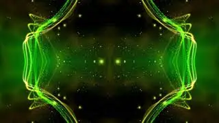 038  4K Glowing Green Sparkling Waves 2160p Free Motion Background mp4 Comp 1