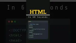 HTML in 60 Seconds #datafile #data #datascience