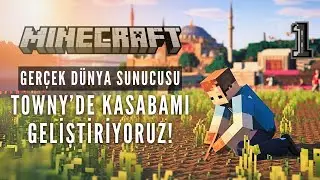 Minecraft | Gerçek Dünya Sunucusu Towny'de Kasabamı Geliştiriyoruz. 1