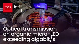 Breakthrough: Optical transmission on organic micro-LED exceeding gigabit/s | CEA-Leti