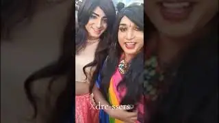 Indian male to female crossdressers wearing saree/Saree wearing crossdressers/Trans in public