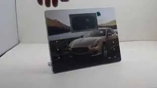 LCD digital tablet / marketing tablet / advertising POS stand / video POP display for Maserati