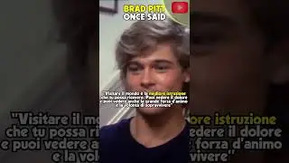 BRAD PITT riflette sull'istruzione #shorts