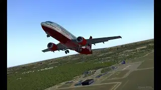 "Чуть не грохнулись" Летим. EDDL/UUBC. Дюссельдорф - Калуга. Сеть Ватсим. Boeing 737-300 IXEG