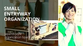 Small entryway organization. Japandi style organization board.