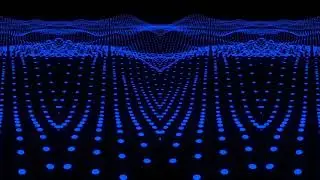 4K 1 Hour Blue Abstract Digital Animated Background Loop Screensaver, Zoom, Classroom, Relaxation