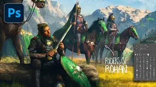 Riders of Rohan - Digital Art - Photoshop Timelapse