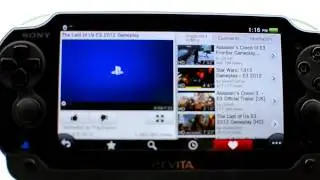 Youtube App on PS Vita (E3 2012)