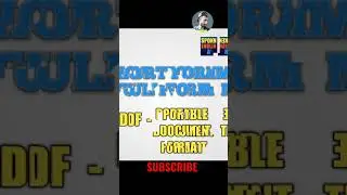 PDF FULL FORM. 