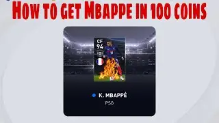 How to get Mbappe in 100 coins | Working trick🤩 | SS PES GAMING