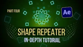Shape Layer Animation After Effects - Shape Repeater  Part 4  -  Transform Repeater