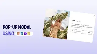 How to Make a Popup Using HTML, CSS, and JavaScript | Create a Simple Modal Box