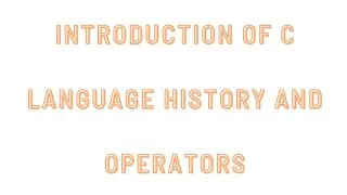Operators in c language