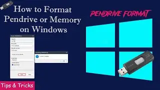 How to Format Pendrive in Windows?