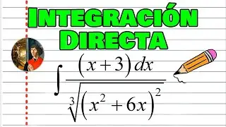 CÁLCULO INTEGRAL | 2.1.1-6. Integración directa usando la fórmula ∫u^(n)du=u^(n+1)/(n+1)+C ∀ n≠-1