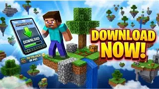 #Skyblock#Download_skyblock Download skyblock in Minecraft Pocket edition | Usama Khan Tips