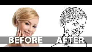 How To Create a Line Art From a Photo In Photoshop - Line Drawing Effect