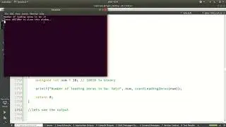 17 Counting Leading Zeros in a Number: using c