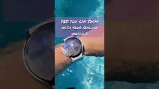 Test of the Galaxy Watch 6 in the water #galaxywatch6 #waterproof #swiming #samsung #swimmingpool