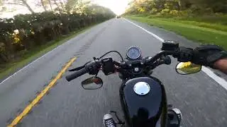Cruising on the Harley Davidson