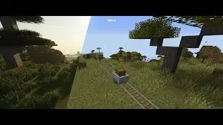 minecraft vs minecraft RTX RAY TRACING-2021-realistic texture
