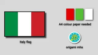 Create an ITALIAN Flag with Origami Paper in Minutes!