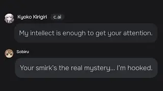 Character ai... but i try to impress her