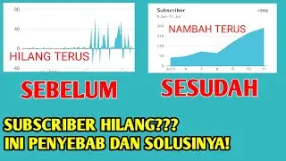 PENYEBAB SUBSCRIBER HILANG DAN SOLUSINYA DIJAMIN WORKS!