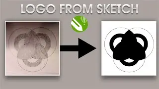 HOW TO CREATE A LOGO FROM A SKETCH // CORELDRAW TUTORIAL