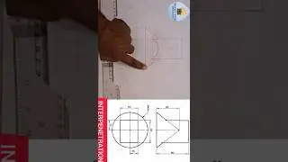 CURVE OF INTERSECTION BETWEEN A SQUARE PRISM AN A CONE. #INTERPENETRATION