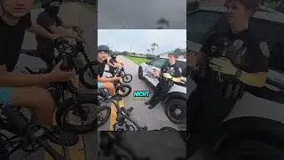 Die Biker trafen den jüngsten Polizisten 👮