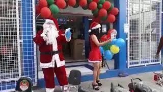 Papá Noel en Almacenes Jaher del Recreo en Durán- Ecuador 2da. parte