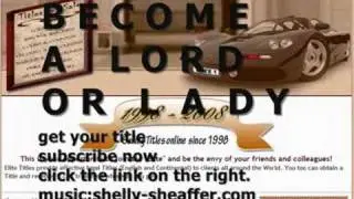Become a LORD or a LADY