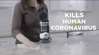 Disinfect Stone Surfaces with Weiman Granite & Stone Disinfecting Wipes