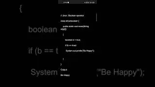 Boolean Operator in Java