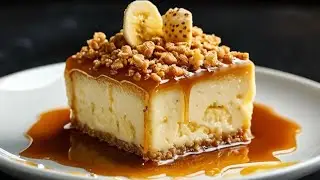 Just milk and banana! Delicious Italian dessert! You'll lick your fingers! Delicious
