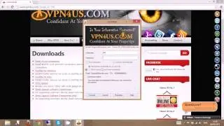 Connecting to a VPN server.