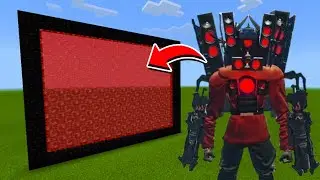 How to Make A Portal To The TITAN SPEAKERMAN Dimension in Minecraft!