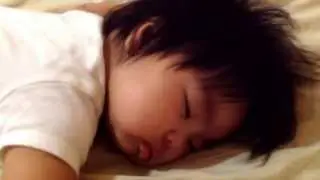 Baby sleep on her stomach