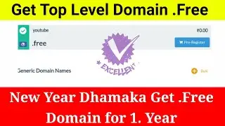 How to Register New Top Level Domain Name .FREE for 1 Year