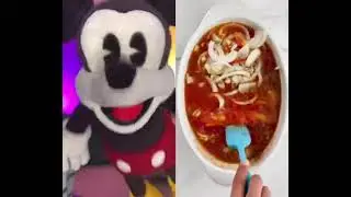 Mickey Mouse Reacting On Cooking Video!! TikTok: hassankhadair #shorts #food #recipes
