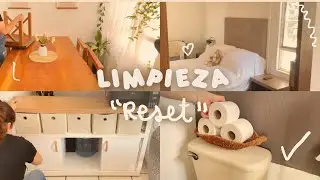 Rutina RESET ✨🧹🧺🧼🫧 Rutina de Inicio de Semana 🌱 Limpieza Comedor Baño y Recámara ✨