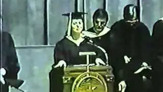 Crazy Christian tries to convert audience during graduation speech