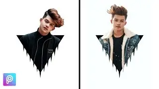PicsArt Triangle Pop Out NEW VERSION | PicsArt Photo Editing | PicsArt Editing Tutorial