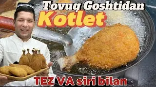 TEZ VA OSON KOTLET/ KASR KUSR KATLET TAYYORLASH