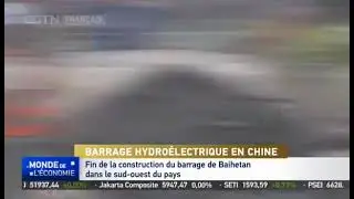 Barrage de Baihetan sur la rivière Jinsha.  by Patrice André