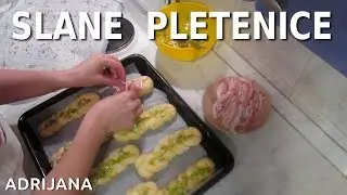 Solenice - slane pletene domaće kifle sa prazilukom i slaninom