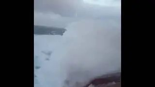 Ship rolling at high sea