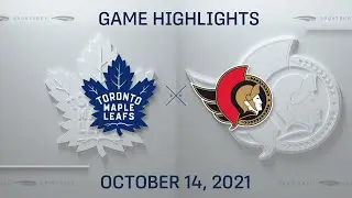 NHL Highlights | Maple Leafs vs. Senators - Oct. 14, 2021
